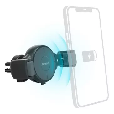   Autós telefontartó és töltő HAMA FC-10 Flex univerzális vezeték nélküli töltéssel