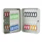 Kulcsszekrény DONAU fém 180x250x80 mm 48 kulcshoz szürke