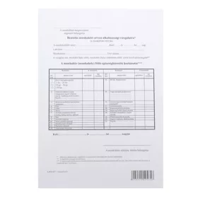   - Nyomtatvány beutalási munkaköri orvosi alkalmassági vizsgálatra A/4
