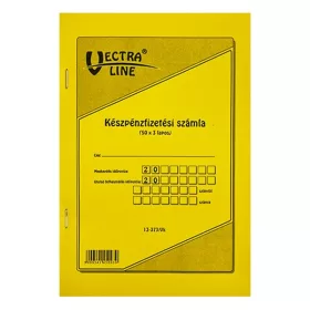   Nyomtatvány készpénzfizetési számla VECTRALINE A/5 álló 50x3 lapos 1 áfás