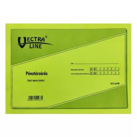   Nyomtatvány pénztárzárás VECTRALINE A/4 fekvő 25x2 lapos