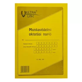   Nyomtatvány munkavédelmi oktatási napló VECTRALINE A/4 álló 20 lapos