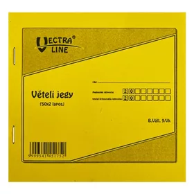 Nyomtatvány vételi jegy VECTRALINE 50x2 lapos