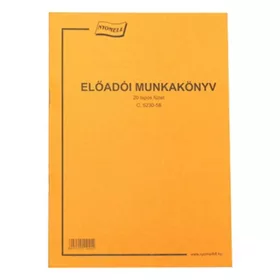- Nyomtatvány előadói munkakönyv A/4 20 lapos