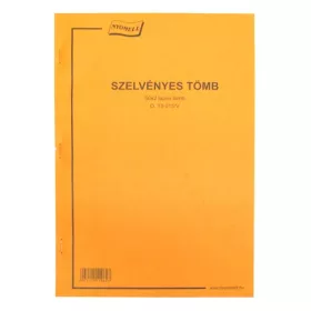 - Nyomtatvány szelvényes tömb A/4