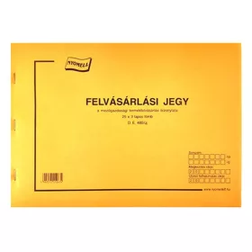 - Nyomtatvány felvásárlási jegy mezőgazdasági A/4 25x3