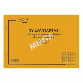 - Nyomtatvány permetezési napló