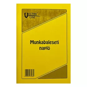   Nyomtatvány munkabaleseti napló VECTRALINE A/5 álló 32 lapos