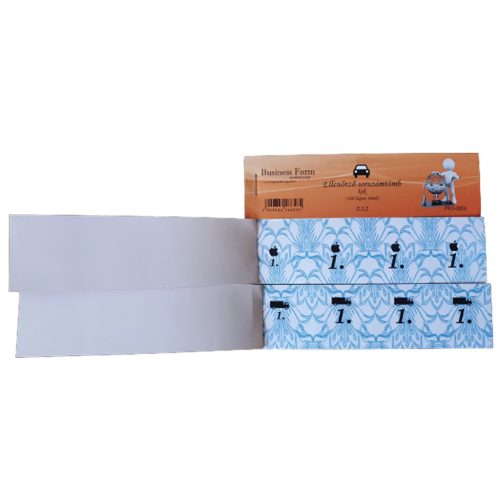 Ellenőrző Sorszámtömb (Tombola) - 100 lapos KÉK