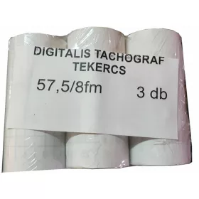 Digitális tachográf tekercs 57,5/8fm 3 db/csomag