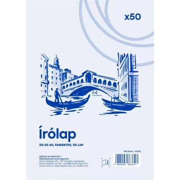 Írólap A5, 20-50 famentes 50lap Bluering®