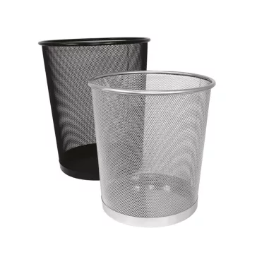   Fémhálós papírkosár 29,5x34cm, 20 liter nagy Fornax fekete
