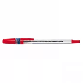 Golyóstoll 0,7mm, kupakos, N5200 Zebra, írásszín piros