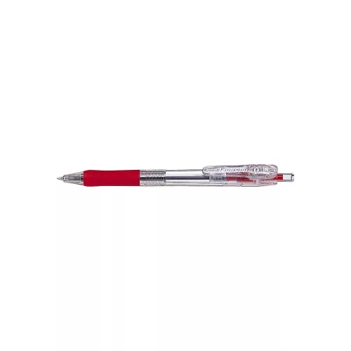 Golyóstoll 0,5mm, Zebra Tapli clip Eco, írásszín piros