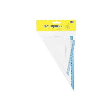   Vonalzókészlet, háromszög 13 cm és 18cm, ( 45°/60° ) 2 db/bliszter Educa