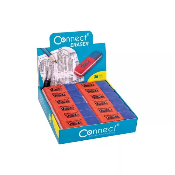 Radír Connect piros/kék C-36BR Radír Connect piros/kék C-36BR