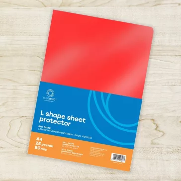   Genotherm 'L' A4, 80 micron piros 25 db/csomag, Bluering®,