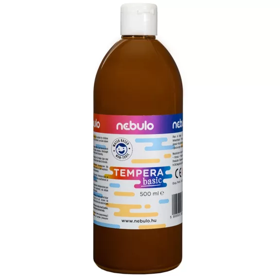 Tempera 500ml, Nebulo barna Tempera 500ml, Nebulo barna