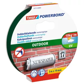   Ragasztószalag, rögzítószalag kültéri 19mmX5m PowerBond Tesa