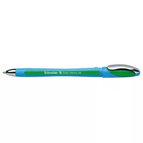   Golyóstoll 0,7mm, kupakos Schneider Slider Memo, írásszín zöld