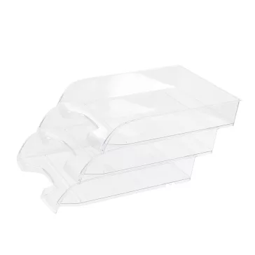   Irattálca műanyag 550 extra széles 345x270x67mm, Bluering®, víztiszta