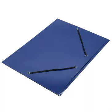 Gumis mappa A4, 400g. karton Glossy kék