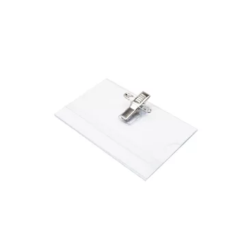   Névkitűző 90x56mm, biztosító tűvel és csiptetővel Bluering®