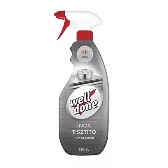 Inox tisztító szórófejes 750 ml Well Done Inox tisztító szórófejes 750 ml Well Done