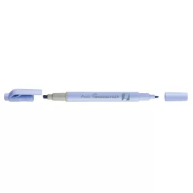   Szövegkiemelő kétvégű 1/3,5mm, vágott és kúphegyű, Pentel pasztell világoskék