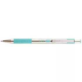   Golyóstoll 0,7mm, pasztell zöld test, Zebra F-301, írásszín kék