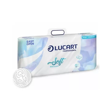   Toalettpapír 2 rétegű kistekercses átmérő: 9,8 cm 108 lap/tekercs 10 tekercs/csomag Strong 2.10 Lucart_811C09 fehér