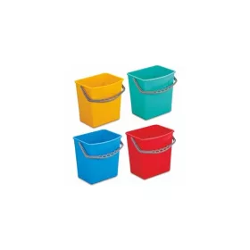 Vödör 6 literes műanyag szögletes sárga