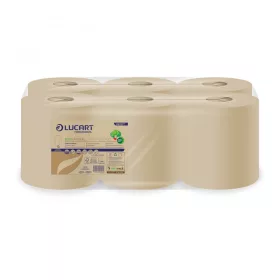   Kéztörlő 2 rétegű tekercses 6 tekercs/karton L-One Maxi 450 EcoNatural Lucart _852277 havanna barna