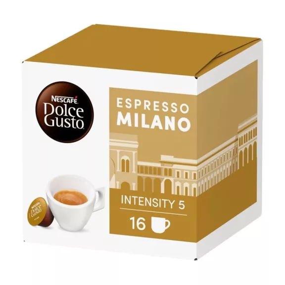 Kávékapszula, Nescafé Dolce Gusto Espresso Milano 16db kapszula Kávékapszula, Nescafé Dolce Gusto Espresso Milano 16db kapszula