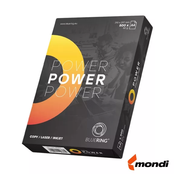 Másolópapír A4, 80g, Bluering® Power 500 ív/csomag Másolópapír A4, 80g, Bluering® Power 500 ív/csomag