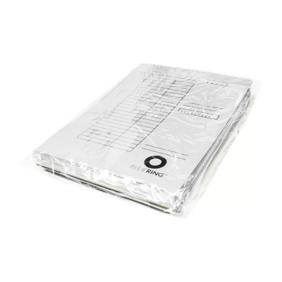 Iratgyűjtő, táblázatos pólyás dosszié A4, 230g. karton Bluering® fehér Iratgyűjtő, táblázatos pólyás dosszié A4, 230g. karton Bluering® fehér