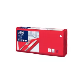   Szalvéta 2 rétegű 1/4 hajtás lapméret: 32,8 x 32,5 cm 200 lap/csomag Lunch Tork_477210 piros