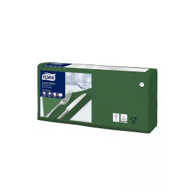   Szalvéta 2 rétegű 1/4 hajtás lapméret: 32,8 x 32,5 cm 200 lap/csomag Lunch Tork_477214 sötétzöld