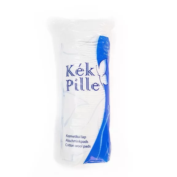 Vattakorong 100 db/csomag 100% pamut DUO varrott szélű Kék Pille Vattakorong 100 db/csomag 100% pamut DUO varrott szélű Kék Pille