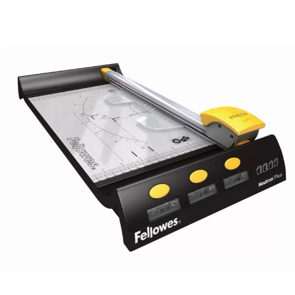 Vágógép görgős körkéses, A4, 10lap, Fellowes® Neutron A4+ Vágógép görgős körkéses, A4, 10lap, Fellowes® Neutron A4+