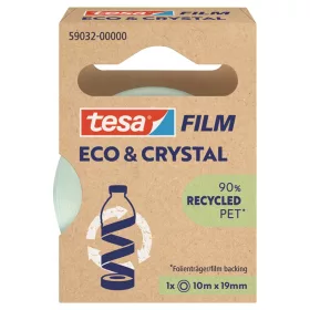   Ragasztószalag 19mmx10m irodai átlátszó újrahasznosított Tesa Eco & Crystal