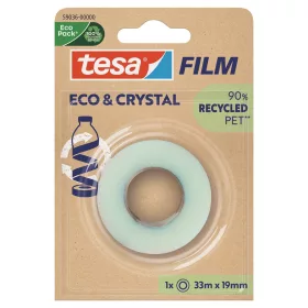   Ragasztószalag 19mmx33m irodai átlátszó újrahasznosított Tesa Eco & Crystal