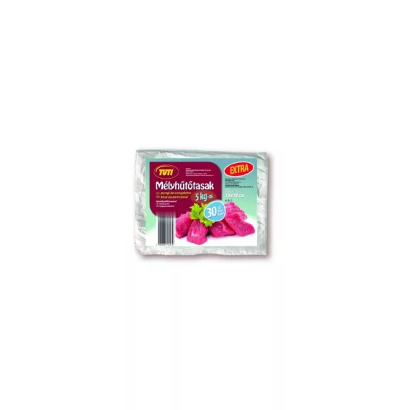 Mélyhűtőtasak 30x50 mm 5 kg-os 30 db-os Mélyhűtőtasak 30x50 mm 5 kg-os 30 db-os