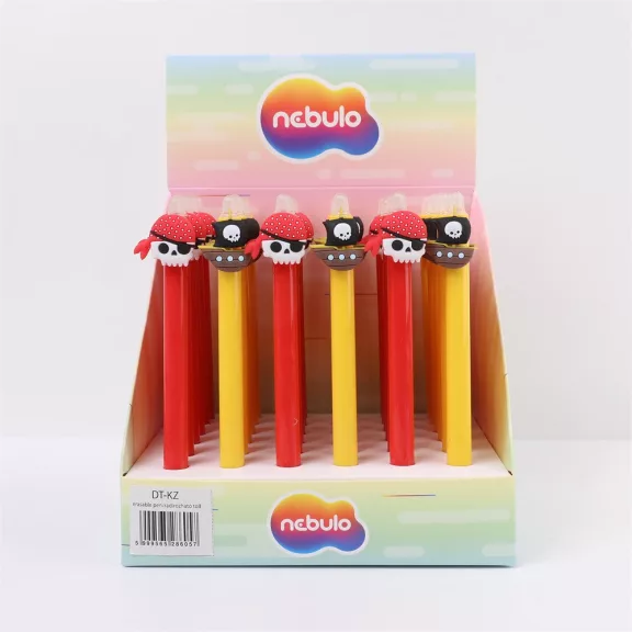 Zseléstoll radírozható, Kalózok, 36 db/display Nebulo Zseléstoll radírozható, Kalózok, 36 db/display Nebulo
