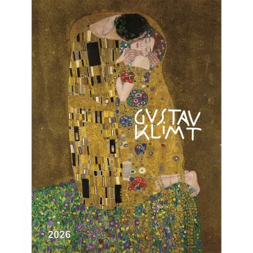   Falinaptár képes 420 × 560 mm, fehér lapokkal Gustav Klimt Dayliner 2027.