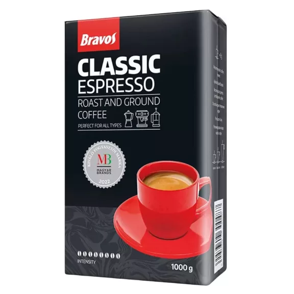 Kávé őrölt, 1000g, Classic Espresso Bravos Kávé őrölt, 1000g, Classic Espresso Bravos