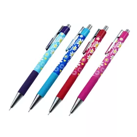   Golyóstoll nyomógombos 0,7mm Vinson Daisy 206 vegyes test displ 24 db/display
