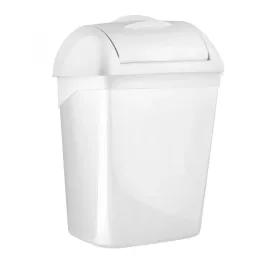   Szemeteskuka intim tasak gyűjtő billenő fedéllel műanyag 8 literes fehér