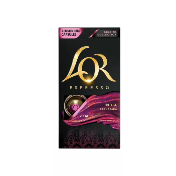 Kávékapszula, Nespresso kompatibilis LOR India 10 db kapszula Kávékapszula, Nespresso kompatibilis LOR India 10 db kapszula