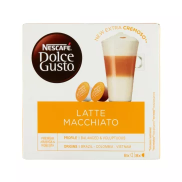   Kávékapszula, Nescafé DOLCE GUSTO Café Latte Macchiato 16db kapszula